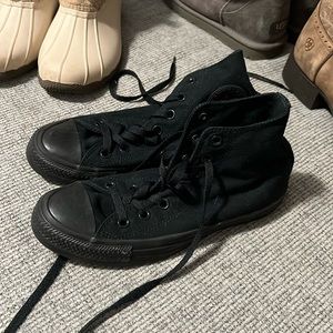 black high top converse
